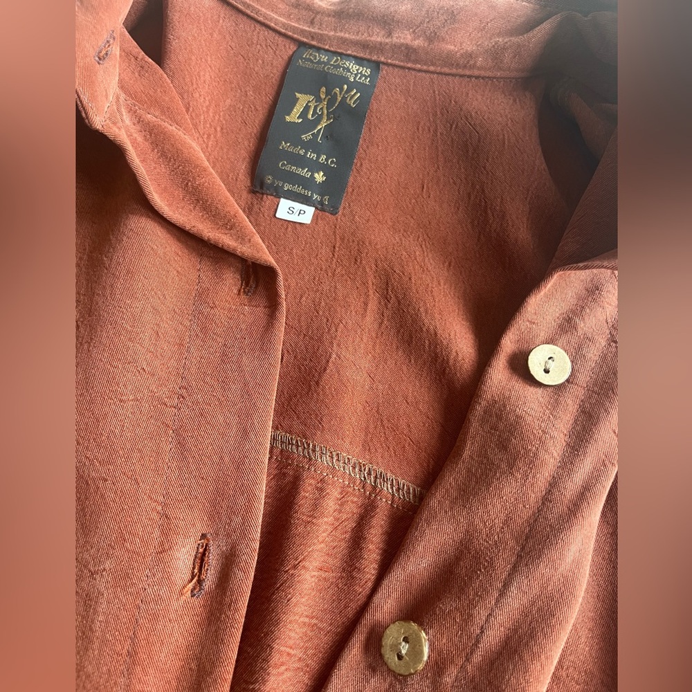Rust Button-Up Shirt - Picture 3 of 5